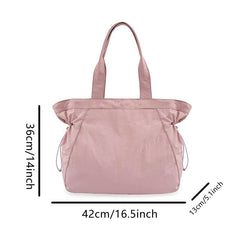 Women's 18L Side Cinch Tote Bag Lightweight Shoulder Handbag
