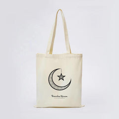 Ramadan Canvas Tote Bag Reusable Shoulder Bag