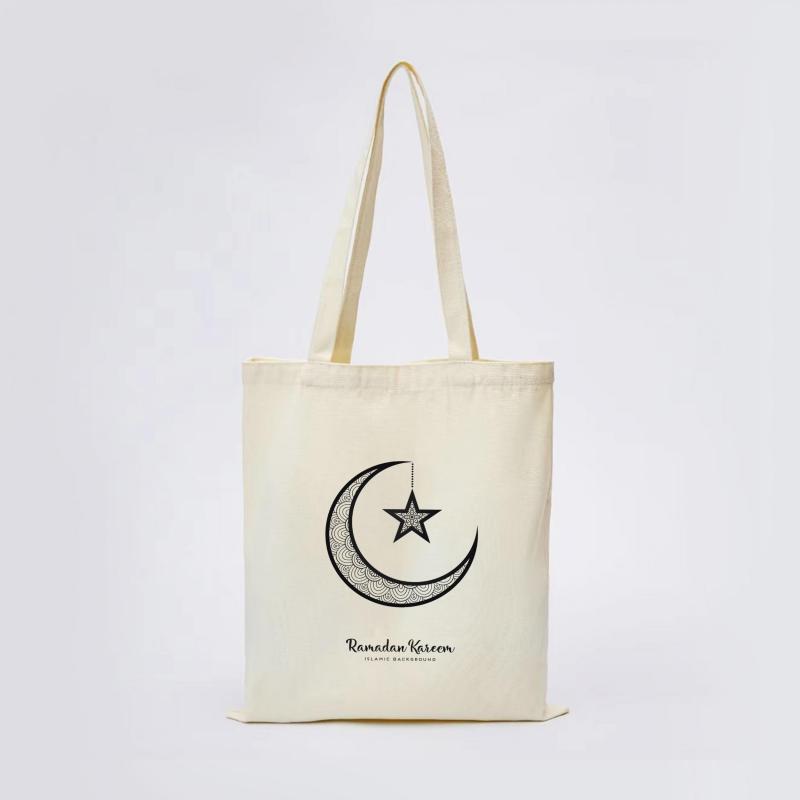 Ramadan Canvas Tote Bag Reusable Shoulder Bag