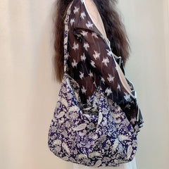 Paisley Pattern Shoulder Bag Retro Shopping Bag All Match Handbag