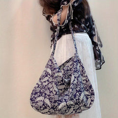 Paisley Pattern Shoulder Bag Retro Shopping Bag All Match Handbag