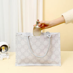 Christmas Snowflake Pattern Canvas Tote Bag