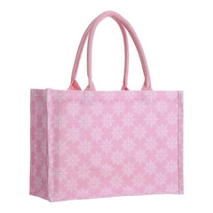 Christmas Snowflake Pattern Canvas Tote Bag