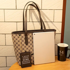 Girl Pattern Tote Bag Printed Shoulder Bag Large Capacity