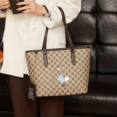 Girl Pattern Tote Bag Printed Shoulder Bag Large Capacity