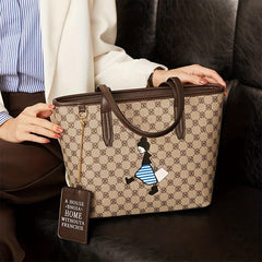 Girl Pattern Tote Bag Printed Shoulder Bag Large Capacity