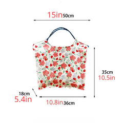 Flower Pattern Shoulder Bag Large Capacity Shopper Tote Bag
