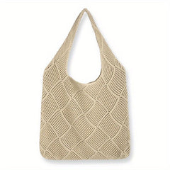 Woven Tote Bag Summer Knitted Beach Bag & Shopping Bag
