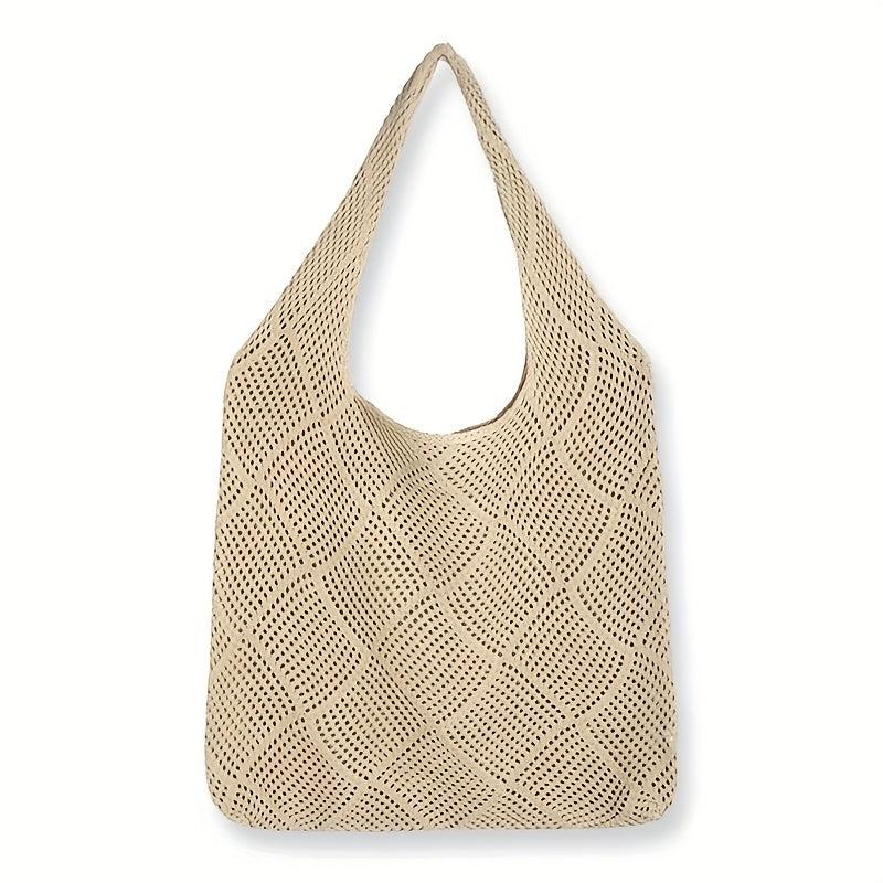 Woven Tote Bag Summer Knitted Beach Bag & Shopping Bag