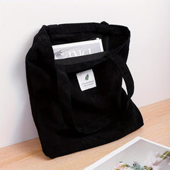 Minimalist Corduroy Shoulder Bag for Work