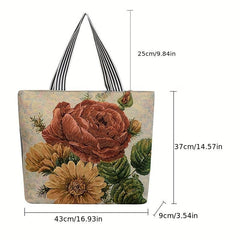 Graphic Pattern Tote Bag Lightweight Shoulder Bag
