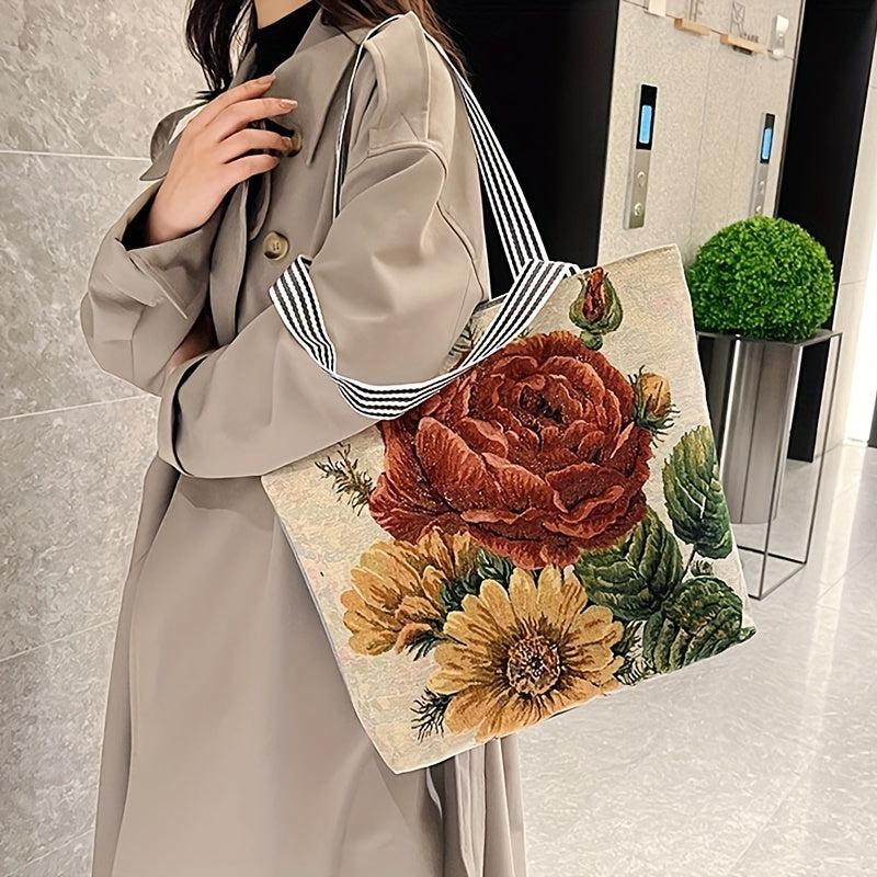 Graphic Pattern Tote Bag Lightweight Shoulder Bag