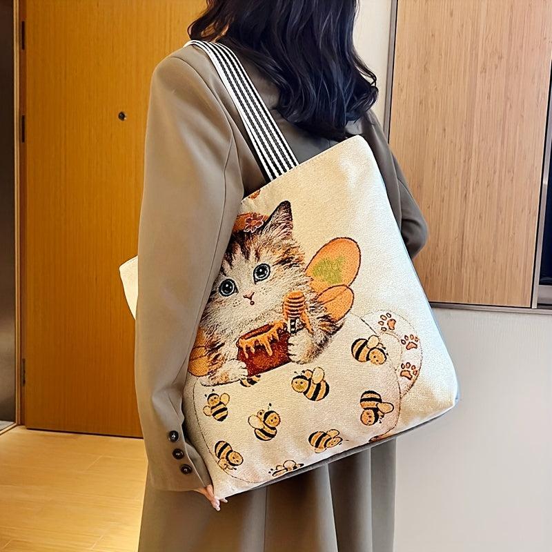 Graphic Pattern Tote Bag Lightweight Shoulder Bag