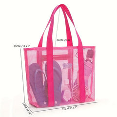 Portable Beach Tote Bag Large Capacity Swimming Storage Bag