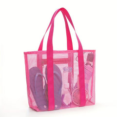 Portable Beach Tote Bag Large Capacity Swimming Storage Bag