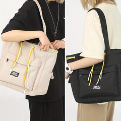 Canvas Tote Bag Lightweight Shoulder Bag Large Capacity