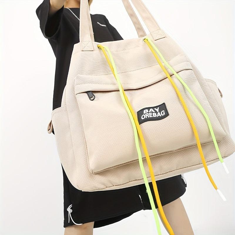 Canvas Tote Bag Lightweight Shoulder Bag Large Capacity
