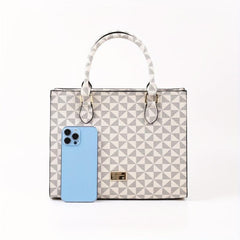Ove Geometric Pattern Square Bag Shoulder Bag Vintage Satchel Bag