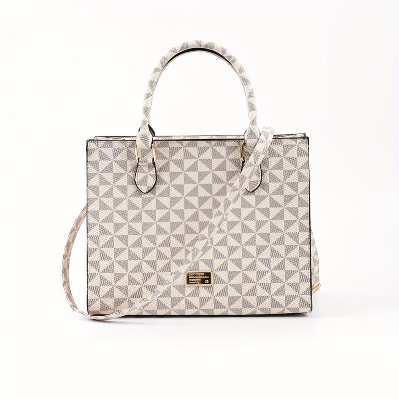 Ove Geometric Pattern Square Bag Shoulder Bag Vintage Satchel Bag