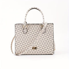 Ove Geometric Pattern Square Bag Shoulder Bag Vintage Satchel Bag