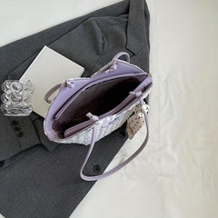 Tote Shoulder Bag All Match Shopper Bag With Scard Decor