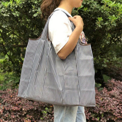 Large Capacity Shoulder Bag Lightweight Shopper Bag, Foldable Reusable Bag