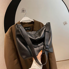 Large Capacity Chain Tote Bag Retro Shoulder Bag