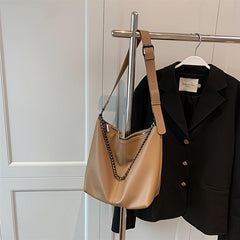 Large Capacity Chain Tote Bag Retro Shoulder Bag