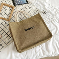 Vintage Large Tote Bag Retro Reusable Shopper Eco Handbag & Gift Bag