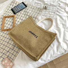 Vintage Large Tote Bag Retro Reusable Shopper Eco Handbag & Gift Bag