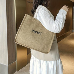 Vintage Large Tote Bag Retro Reusable Shopper Eco Handbag & Gift Bag