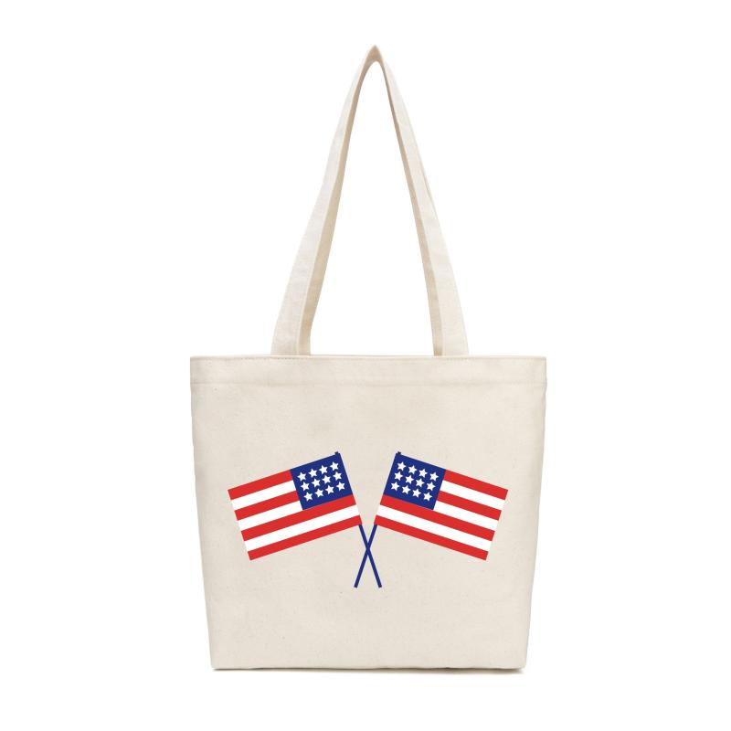 Canvas Tote Bag Cartoon Shoulder Bag Large Capacity Storage Handbag