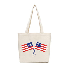 Canvas Tote Bag Cartoon Shoulder Bag Large Capacity Storage Handbag