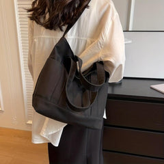 Large Capacity Canvas Tote Bag Lightweight Shoulder Bag