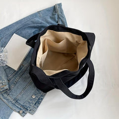 Large Capacity Canvas Tote Bag Lightweight Shoulder Bag