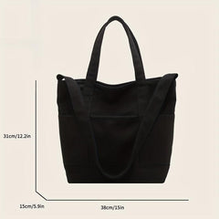 Large Capacity Canvas Tote Bag Lightweight Shoulder Bag