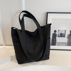 Large Capacity Canvas Tote Bag Lightweight Shoulder Bag