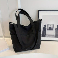 Large Capacity Canvas Tote Bag Lightweight Shoulder Bag