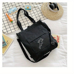 Sports Theme Canvas Tote Bag Lightweight Shoulder Bag
