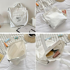 Sports Theme Canvas Tote Bag Lightweight Shoulder Bag