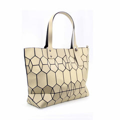 Geometric Pattern Tote Bag Holographic Handbag Satchel Purse