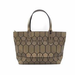 Geometric Pattern Tote Bag Holographic Handbag Satchel Purse
