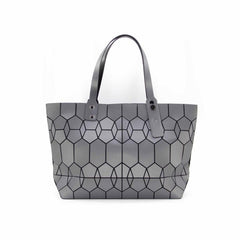 Geometric Pattern Tote Bag Holographic Handbag Satchel Purse