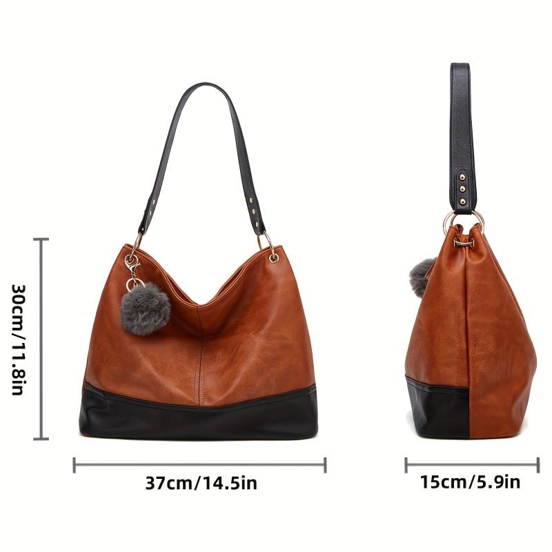 Vintage Large Capacity Tote Bag Retro Top Handle Satchel Women's Handbag