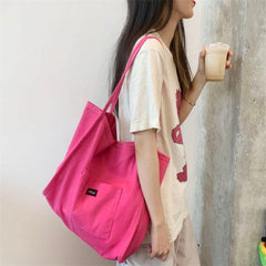 Large Capacity Canvas Tote Bag for School