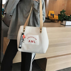 Large Capacity Tote Shoulder Bag Sling Bag Women's Print Shopping Bag