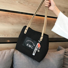 Large Capacity Tote Shoulder Bag Sling Bag Women's Print Shopping Bag