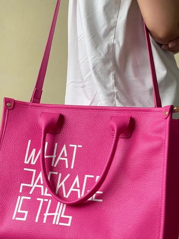 Large Capacity Crossbody Tote Bag PU Leather Shoulder Bag