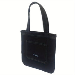 Large Capacity Denim Tote Bag Lightweight Shoulder Bag