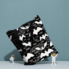 Bat Graphic Canvas Bag Large Shoulder Bag Reusable Shopping Bag